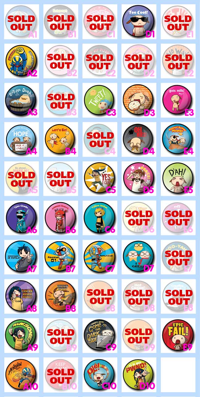 Nemu Button Pin Grid