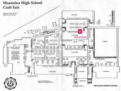 Moanalua High School Craft Fair Map '09