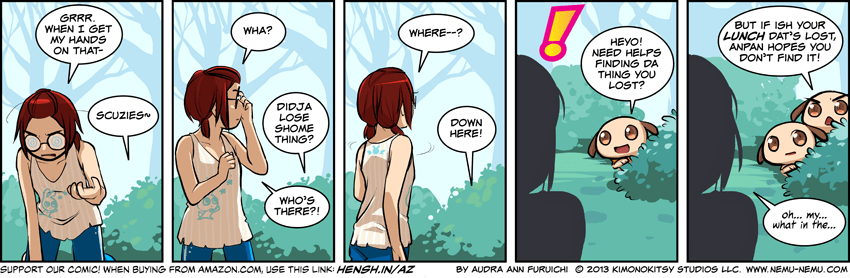 Nemu and Anpan have no fear of the crazy lady! Episode 1048 - Lunch Helpers